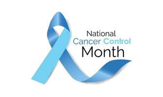 nationaal kanker controle maand opgemerkt in april elke jaar. vector illustratie . banier poster, folder en achtergrond ontwerp.