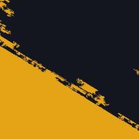 zwarte en gele abstracte vuile grungeachtergrond vector