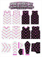 roze chevron helling Jersey kleding sport- slijtage afdrukken patroon vector