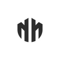 brief nn monogram logo sjabloon vector