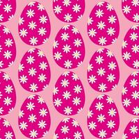 Pasen eieren gemakkelijk naadloos patroon. Pasen eieren, Pasen symbool, decoratief vector elementen.