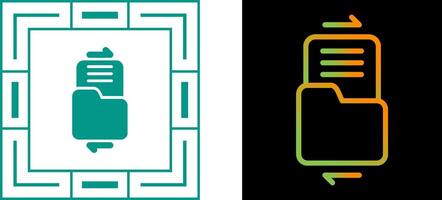 het dossier sharing vector icoon