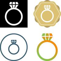 diamant ring vector icoon