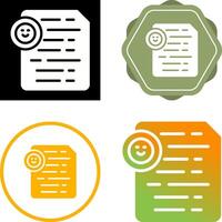 document insert emoji vector icoon