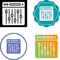 instellingen vector pictogram