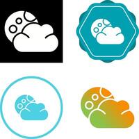 wolk vector pictogram