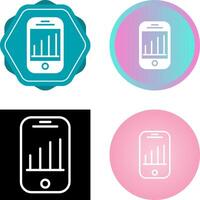 mobiel analytics vector icoon