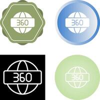 360 graden vector icoon