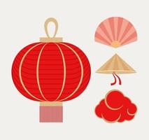 vier chinese items vector