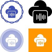 audio hosting vector icoon