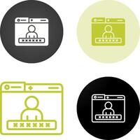 login vector pictogram