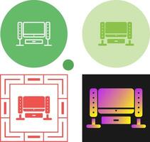 huis theater systeem vector icoon