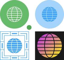 wereldbol vector pictogram