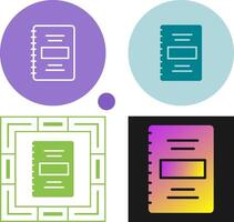 notebook vector pictogram