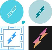 bliksem vector pictogram