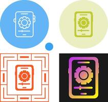 smartphone instellingen vector icoon