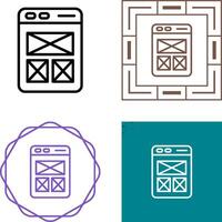 wireframing vector icoon