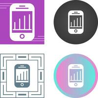 mobiel analytics vector icoon