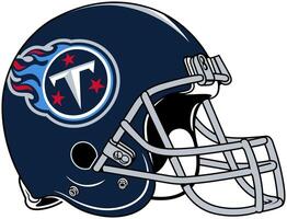 de blauw helm van de Tennessee titanen Amerikaans Amerikaans voetbal team vector
