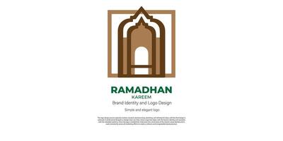 Islamitisch en Ramadhan kareem logo ontwerp voor grafisch ontwerper en web ontwikkelaar vector