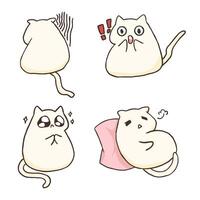 schattig kat kawaii illustratie clip art vector