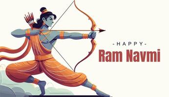 RAM navami sociaal media sjabloon vector