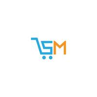 sm creatief logo en icoon ontwerp vector