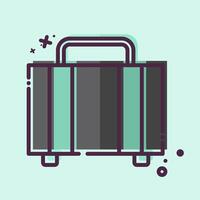 icoon bagage. verwant naar vrije tijd en reizen symbool. mbe stijl. gemakkelijk ontwerp illustratie. vector
