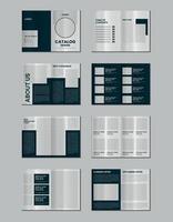 meubilair Product catalogus ontwerp, meerdere pagina's brochure catalogus sjabloon ontwerp met mockup vector