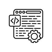 code maatwerk icoon in vector. logotype vector