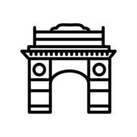 Indië poort icoon in vector. logotype vector