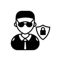 gegevens privacy officier icoon in vector. logotype vector
