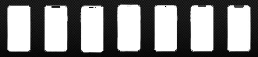 mobiel telefoon kader grens. modern smartphone sjabloon vector