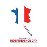 onafhankelijkheid dag van Frankrijk. onafhankelijkheid dag creatief ontwerp voor sociaal media post vector