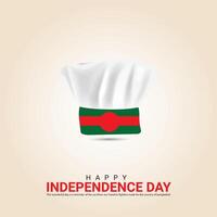 onafhankelijkheid dag van bangladesh. onafhankelijkheid dag creatief ontwerp voor sociaal media na. vector