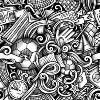 Amerikaans voetbal vector hand- getrokken doodles naadloos patroon. grafiek achtergrond ontwerp.