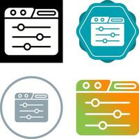 bedieningspaneel vector pictogram