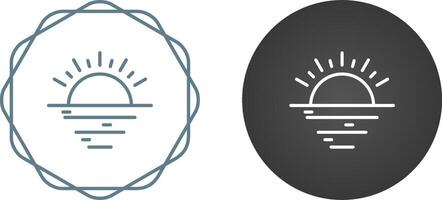 zonsondergang vector pictogram