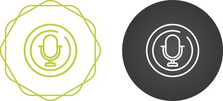 microfoon cirkel vector icoon