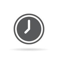 tijd, klok icoon vector geïsoleerd Aan wit achtergrond. uur, timer teken symbool