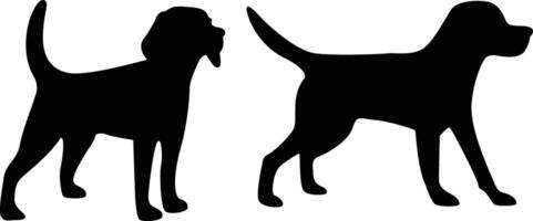 brak hond silhouet vector