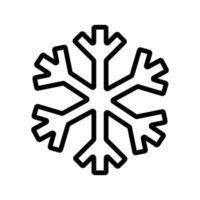 sneeuwvlok icoon. Kerstmis en winter thema. gemakkelijk sneeuw vlak zwart illustratie Aan wit achtergrond. eps 10 vector