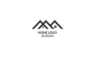 onze logo, met haar knus huis ontwerp, nodigt uit u in de hart van onze merk. vector