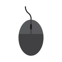muis icoon vector vlak ontwerp illustratie geïsoleerd met wit achtergrond
