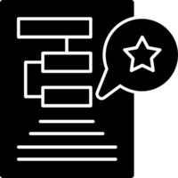 feedback glyph-pictogram vector