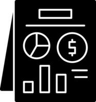 budget glyph-pictogram vector