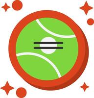 tennis bal staart kleur icoon vector