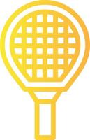 tennis racket lineair helling icoon vector