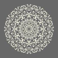 luxe bloemen Indisch Arabisch mandala ontwerp premie vector