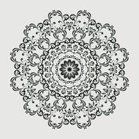 luxe bloemen Indisch Arabisch mandala ontwerp premie vector